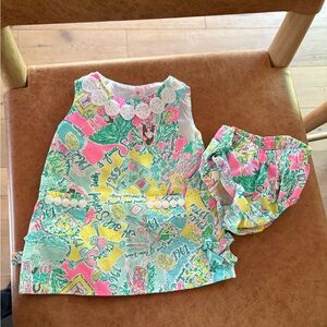 3-6m Baby Dress and Bloomers